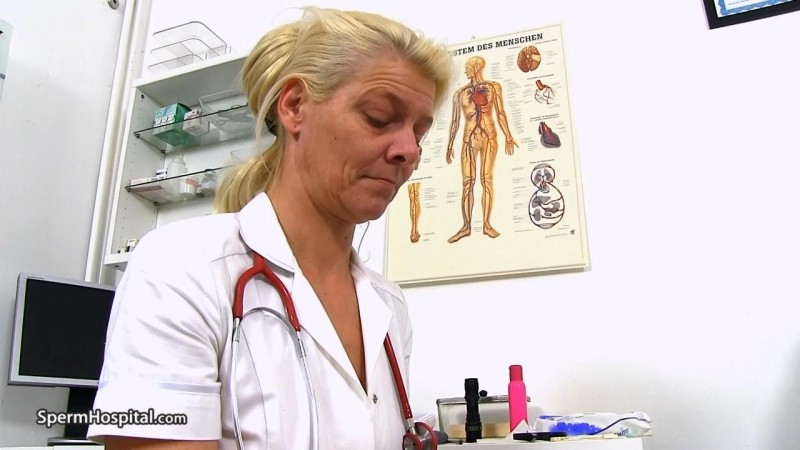 Sela D - Lean blonde cougar doctor Sela sucks a big dick
