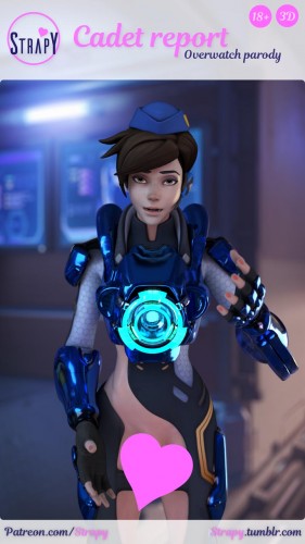 Strapy - Tracer cadet report (Overwatch) 3D Porn Comic